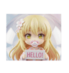 赤ちゃんみなみちゃんカプセルトイ(四角型)（個別スタンプ：1）