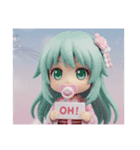赤ちゃんみなみちゃんカプセルトイ(四角型)（個別スタンプ：2）
