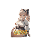 チャイナ風ガール（個別スタンプ：5）