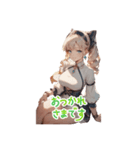 チャイナ風ガール（個別スタンプ：7）