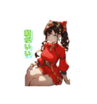 チャイナ風ガール（個別スタンプ：8）