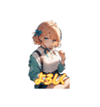 制服金髪女の子（個別スタンプ：2）