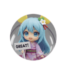 黄色いねずみみ精霊ちゃんカプセルトイ（個別スタンプ：3）