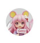黄色いねずみみ精霊ちゃんカプセルトイ（個別スタンプ：4）