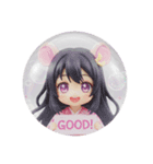 黄色いねずみみ精霊ちゃんカプセルトイ（個別スタンプ：8）