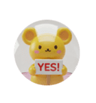 黄色のネズミカプセルトイ（個別スタンプ：2）