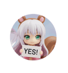 リス耳精霊みなみちゃんカプセルトイ（個別スタンプ：1）