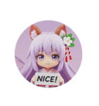 リス耳精霊みなみちゃんカプセルトイ（個別スタンプ：3）