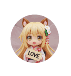 リス耳精霊みなみちゃんカプセルトイ（個別スタンプ：5）