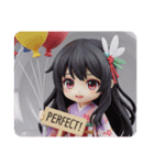 風船精霊ちゃんカプセルトイ(四角型)（個別スタンプ：1）