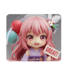 風船精霊ちゃんカプセルトイ(四角型)（個別スタンプ：7）