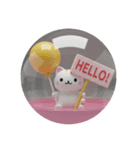 風船ネコカプセルトイ(丸型)（個別スタンプ：1）