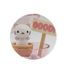 風船ネコカプセルトイ(丸型)（個別スタンプ：3）