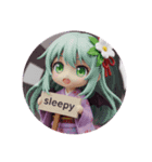 コウモリみなみちゃんカプセルトイ(丸型)（個別スタンプ：1）