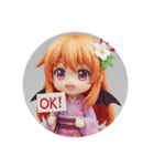 コウモリみなみちゃんカプセルトイ(丸型)（個別スタンプ：2）