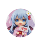 コウモリみなみちゃんカプセルトイ(丸型)（個別スタンプ：4）