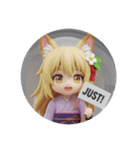 きつねみみ精霊カプセルトイ(丸型)（個別スタンプ：1）