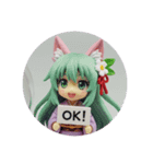 きつねみみ精霊カプセルトイ(丸型)（個別スタンプ：5）