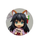 きつねみみ精霊カプセルトイ(丸型)（個別スタンプ：6）