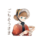 クラシカルレディの優雅な午後（個別スタンプ：37）