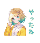 勉強サボり★使いやすい女の子（個別スタンプ：3）