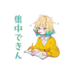 勉強サボり★使いやすい女の子（個別スタンプ：19）