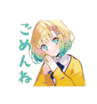 勉強サボり★使いやすい女の子（個別スタンプ：23）