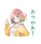 勉強サボり★使いやすい女の子（個別スタンプ：24）