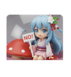 きのこの上の精霊カプセルトイ(四角型)（個別スタンプ：2）