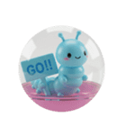 青いもむしカプセルトイ（個別スタンプ：4）