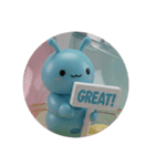 青いもむしカプセルトイ（個別スタンプ：5）