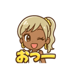 黒ギャルスタンプ⭐︎（個別スタンプ：8）