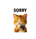 おすまし猫のひとことスタンプ（個別スタンプ：4）