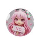 夏のサングラス精霊ちゃん(丸型)（個別スタンプ：8）