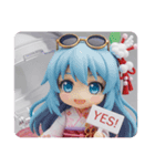 夏のサングラス精霊ちゃんカプセルトイ角型（個別スタンプ：2）