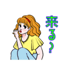 おかももこのレトロスタンプ5 ～お酒編～（個別スタンプ：5）