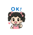 可愛い女の子 日本語（個別スタンプ：2）