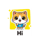 Cute cat stamps！ 可愛い猫のスタンプ（個別スタンプ：4）