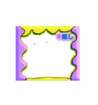 艶キラっ動くフレームスタンプ（個別スタンプ：1）