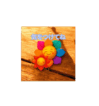 ほのぼの動く 花ぽよちゃんキラキラぷらす（個別スタンプ：2）