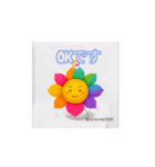 ほのぼの動く 花ぽよちゃんキラキラぷらす（個別スタンプ：4）