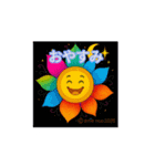 ほのぼの動く 花ぽよちゃんキラキラぷらす（個別スタンプ：8）