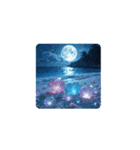 癒しの透き通った海.ハート.花.月.Healing.（個別スタンプ：14）