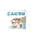 動く！我が家のニャンズ（個別スタンプ：6）