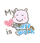 カバたん厭世モード (えいご) Ver2（個別スタンプ：10）