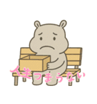 カバたん厭世モード (にほんご) Ver2（個別スタンプ：18）