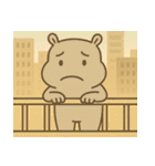 カバたん厭世モード (にほんご) Ver2（個別スタンプ：20）