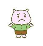 カバたん厭世モード (にほんご) Ver2（個別スタンプ：36）