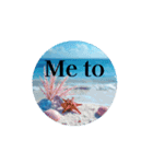 英語.癒しの海.Healing sea.English（個別スタンプ：5）