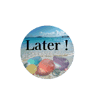 英語.癒しの海.Healing sea.English（個別スタンプ：7）